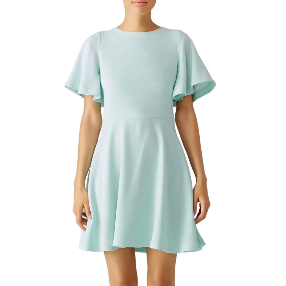 Shoshanna Lovisa Mint Flutter Sleeve Dress - Size 4